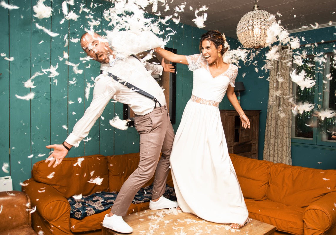 Photographe fun mariage Loire Atlantique à Nantes