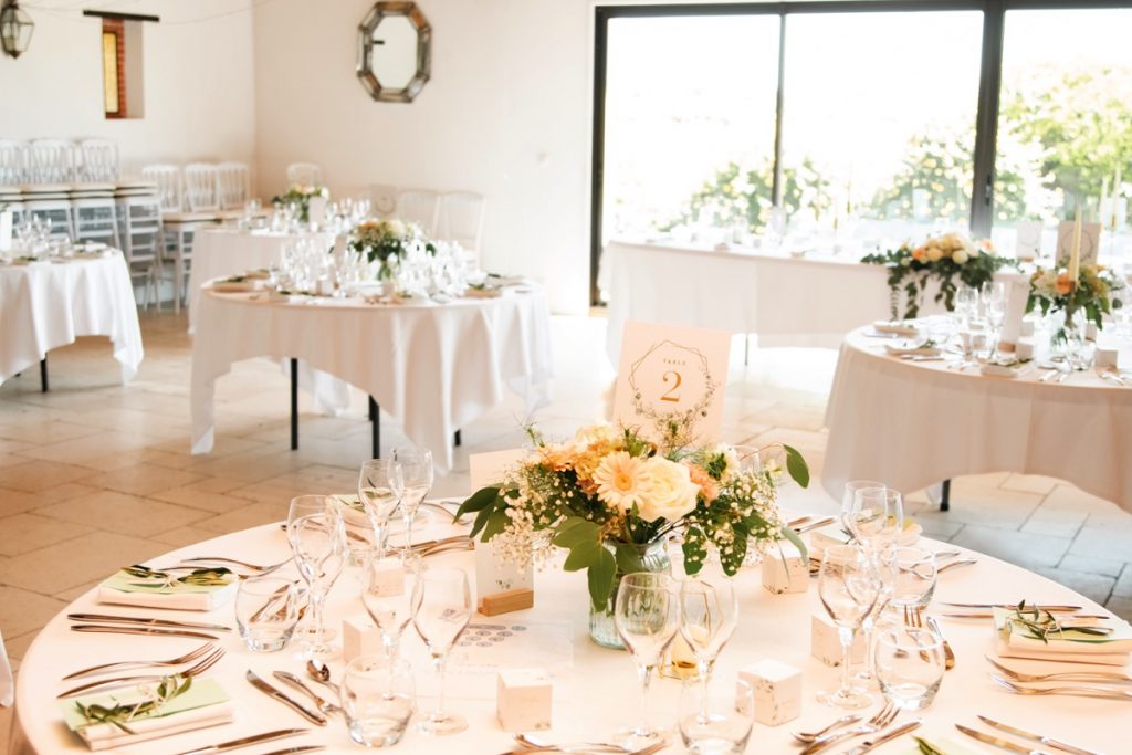 Photo décoration salle mariage Nantes Loire Atlantique