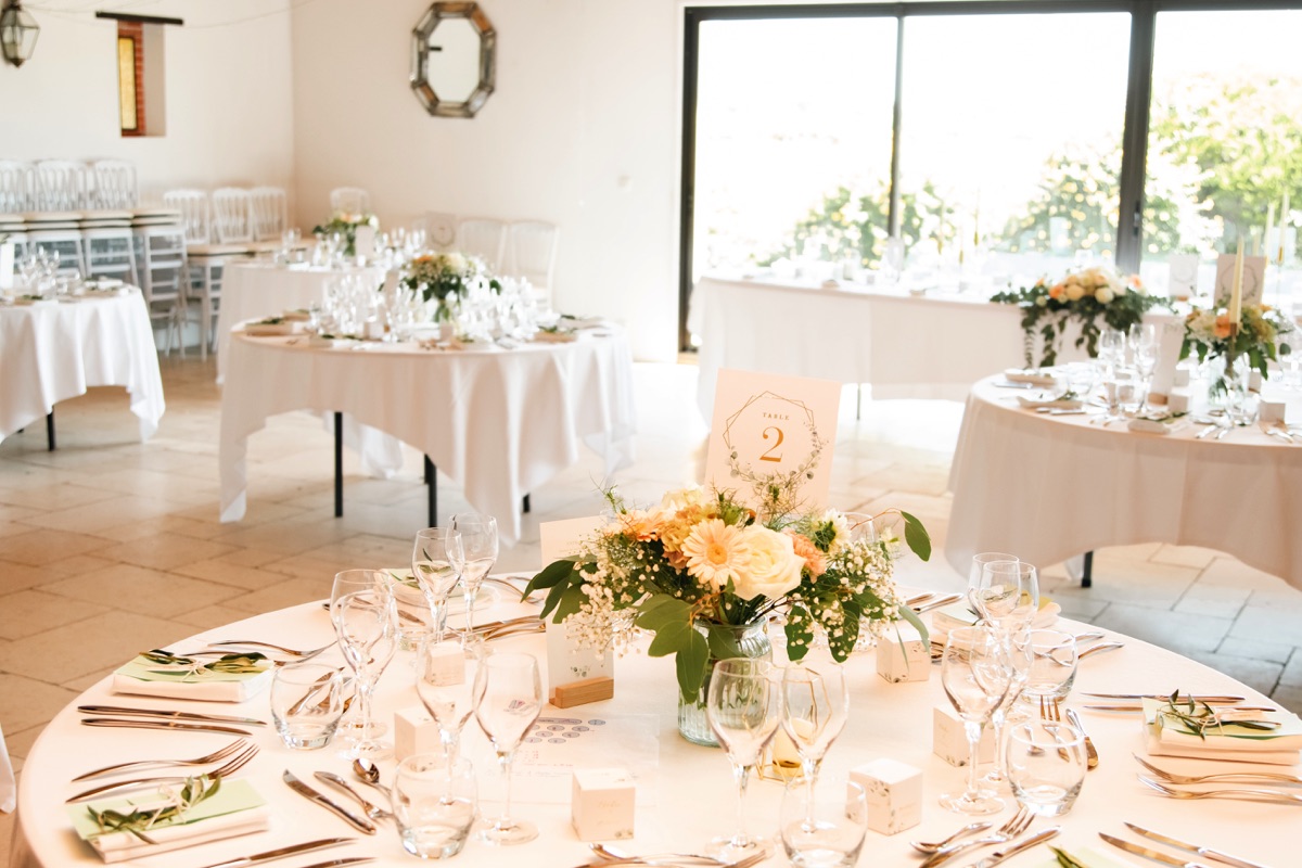 Photo décoration salle mariage Nantes Loire Atlantique