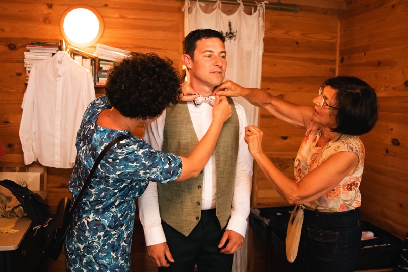 Préparatif des mariés photo mariage Nantes